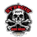   Sturgis Motorcycle Rally -  Human Skull Pin. USA import motoros fém  jelvény