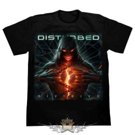 DISTURBED - DIVISIVE. FG.421.   férfi zenekaros  póló.  DISTURBED - DIVISIVE. FG.421.   férfi zenekaros  póló.