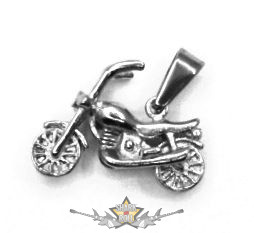 BIKER - MOTOROS DESIGN SILVER. Stainless Steel. JVP.    nyaklánc, medál