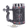 Obsidian Tankard - Exclusive Silver Dragon Obsidian Tankard 17.5cm. B5234SO. Tankard Mug. korsó, kehely. 