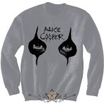   Alice Cooper - Unisex Sweatshirt.  Eyes (Puff Print).  Sweatshirt.  pulóver