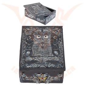   Tarot Box - Magic Owl black.  837-2491.  kártya tartó, apró cikk tartó