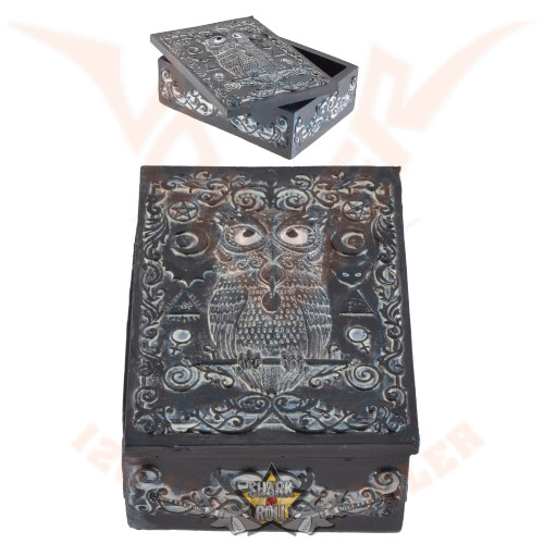 Tarot Box - Magic Owl black.  837-2491.  kártya tartó, apró cikk tartó