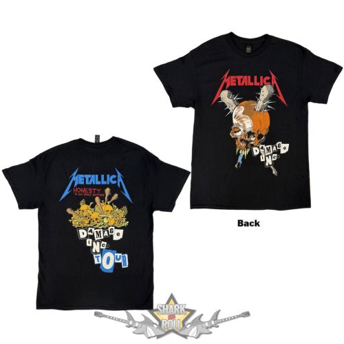Metallica - Unisex T-Shirt.  Damage Inc (Black) (Back Print).    férfi zenekaros póló