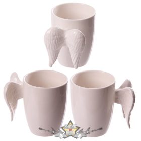   3 D. - Kerámia bögre angyalszárny formájú fogantyúval   3D bögre