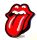 ROLLING STONES - LOGO.  zenekaros felvarró
