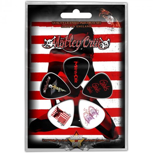 Mötley Crüe -  Plectrum Pack Red, White & Crue.   gitárpengető szett