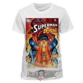 SUPERMAN - BURN. filmes póló