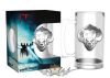 IT Chapter 2 – Pennywise Glass Stein * PREMIUM kategória.  fém plakettel. üvegkorsó