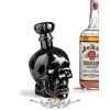 KRISTÁLY KOPONYA - Kancsó BLACK SKULL 750 ml. 2926.  üveg, kancsó.