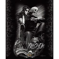 David Gonzales -  Biker Babe Tatuagem Chicano Cobertor Rainha. 30x40.cm. fém tábla kép 