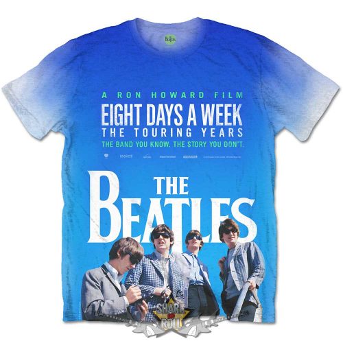 The Beatles - Unisex Sublimation T-Shirt.  8 Days a Week Movie Poster .  zenekaros  póló. 