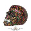 Viva! Day of the Dead Print Skull 19cm. D3280h7.  koponya figura