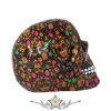 Viva! Day of the Dead Print Skull 19cm. D3280h7.  koponya figura