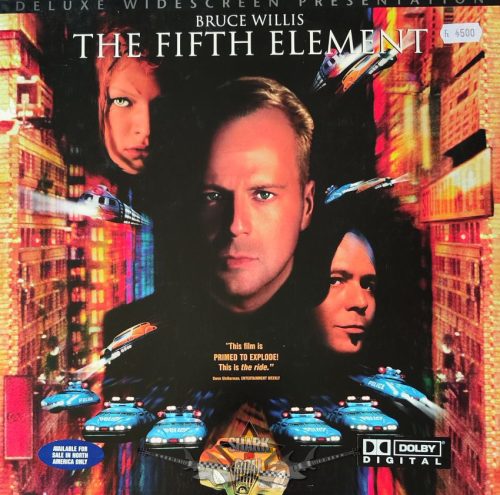 THE FIFTH ELEMENT. Buce Willis.  2 lemezes Deluxe Widescreen presentation.  RITKA   laserdisc