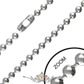   Golyós lánc - Fém lánc. 4mm   nyaklánc, medál kiegészitő