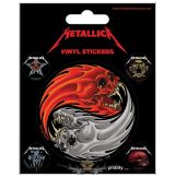 Metallica - Yin & Yang Skulls. Vinyl stickers. matrica szett
