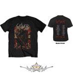   Slayer - Unisex T-Shirt.  Hellthrone European Tour 2018 (Back Print) (Ex-Tour).  férfi zenekaros  póló. 