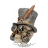 Gróf Archibald Steampunk cilinderkoponya 19,5 cm. U4069M8.   koponya figura