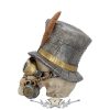 Gróf Archibald Steampunk cilinderkoponya 19,5 cm. U4069M8.   koponya figura