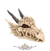   Gothic Dragon Skull - csecsebecsés doboz. 20. cm. AL50057   fantasy dísz