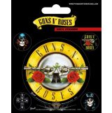  Guns N' Roses - Bullet Logo. Vinyl stickers. matrica szett