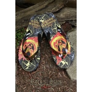 Az éhezõk viadala -  The Hunger Games. Movie Flip Flops . Mockingjay.  papucs