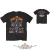 Guns N Roses - Unisex T-Shirt.  NJ Summer Jam 1988 (Black) (Back Print)   férfi zenekaros póló