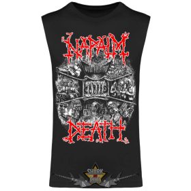   Napalm Death – Band Logo & Collage Graphic.    unisex ujjatlan trikó