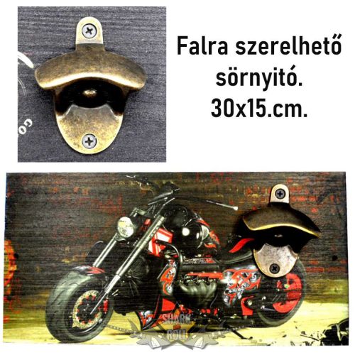 Sörnyitó - HARDCORE BIKER.   FalI  sörnyitó