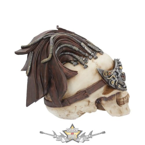 Dreadlock Device 18.5cm.  STEAMPUNK  U4466N9. koponya figura