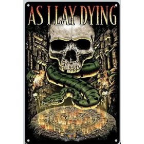   AS I LAY DYING - SNAKE..   Metal Sign.  20X30.cm. fém tábla kép