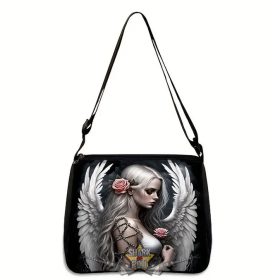 Gótikus Eső Angyal Szárny és Koponya Rózsa.   nöi válltáska   Gótikus Eső Angyal Szárny és Koponya Rózsa.   nöi válltáska