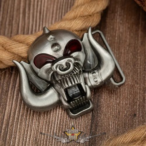 Motorhead - Démon Koponya Csatos, Vintage Férfi Övcsat. 