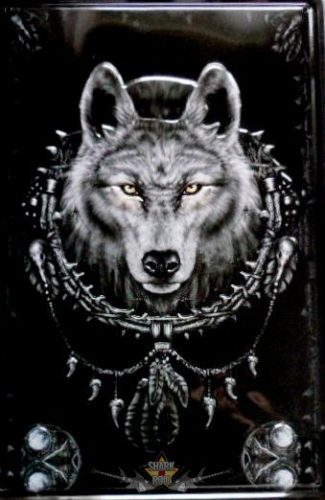 WOLF INDIÁN. -  Metal Sign.  20X30.cm. fém tábla kép