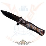   Knife with Grim Reaper. L.20. KI. 9 cm. 774-9191.  hobby kés, bicska, tőr, dísztárgy