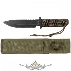   FOX - Kés, fix penge, bütyök, burkolt nyél. 44498.  hobby kés, bicska
