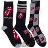 The Rolling Stones - Unisex Sock Guitar Tin.  Logos (Black) (UK Size 6.5 - 11)  Fémdobozos Limitált zokni szett