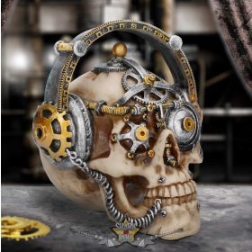  Steampunk - Techno Talk Small Steampunk Skull 14.5cm. U2923H7.     koponya figura