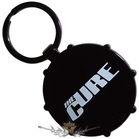   The Cure - Keychain.  Logos Drum (Double-Sided).  CUREKEY01.   import fém kulcstartó