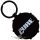 The Cure - Keychain.  Logos Drum (Double-Sided).  CUREKEY01.   import fém kulcstartó