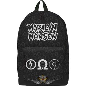   Marilyn Manson - Backpack.  Logo.   ROCKSAX. válltáska, hátizsák