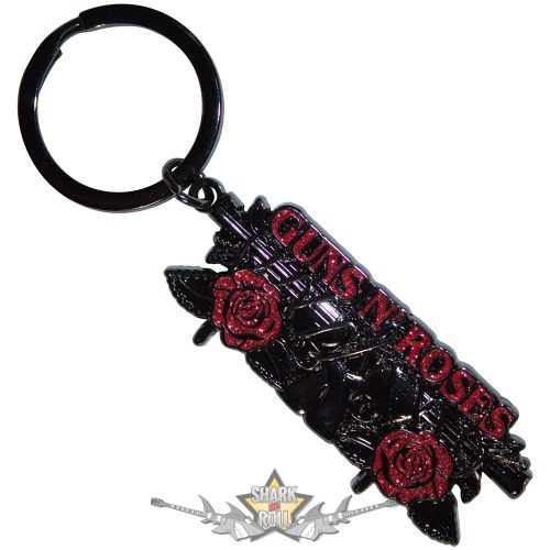 Guns N Roses - Keychain.  Vintage Pistols.  GNRKEY08   import fém kulcstartó