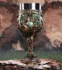 Bronze Mother Earth Goblet 20cm. B6352X3.  fantasy dísz, kehely. serleg