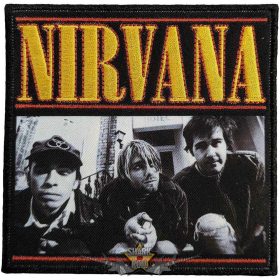   Nirvana - Standard Patch.  London Photo.   * EXTRA PRÉMIUM *.  hímzett felvarró