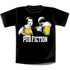 PUB FICTION.   S.P.  sörös póló PUB FICTION.   S.P.  sörös póló