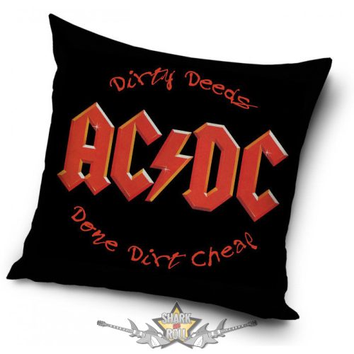 AC/DC - Dirty Deeds.  párna, díszpárna 40 x 40 cm. Töltött.  import díszpárna