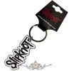 Slipknot - Keychain.  Black Logo White Border.  import fém kulcstartó