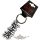 Slipknot - Keychain.  Black Logo White Border.  import fém kulcstartó