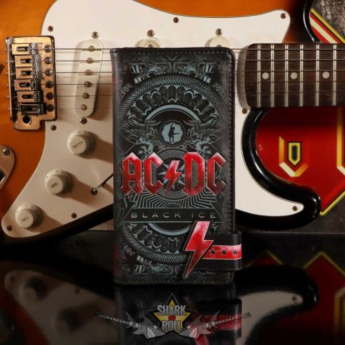 AC/DC -  Black Ice Embossed Purse 18.5cm. B5520T1.  import pénztárca